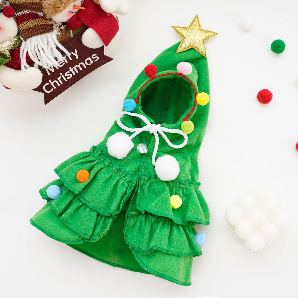 🎄 Christmas Tree Dog Costume | Cute Hooded Holiday Pet Outfit