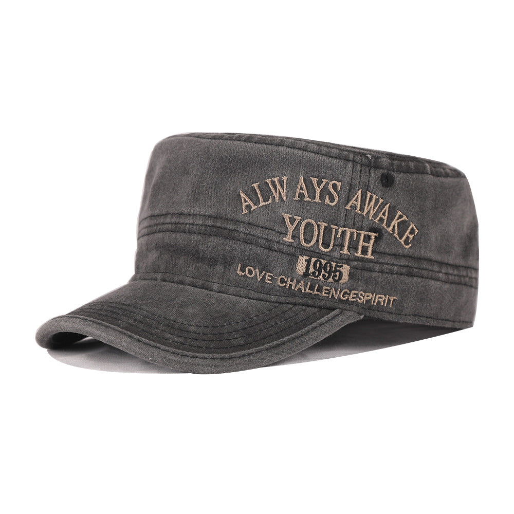 Always Awake Youth 1995 Washed Military Cap — Adjustable, Unisex, 7 Colors
