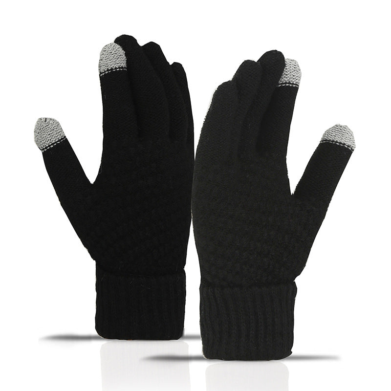 ❄️ Cozy Knit Touchscreen Gloves – Soft-Lined Winter Gloves for Men & Women