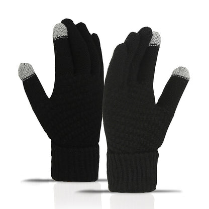 ❄️ Cozy Knit Touchscreen Gloves – Soft-Lined Winter Gloves for Men & Women