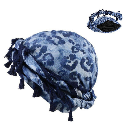 Printed Tassel Turban Headwrap – Paisley, Leopard & Camo