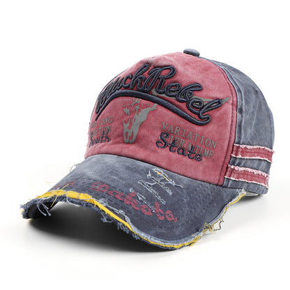 Vintage Distressed Baseball Cap | Washed Embroidered Dad Hat