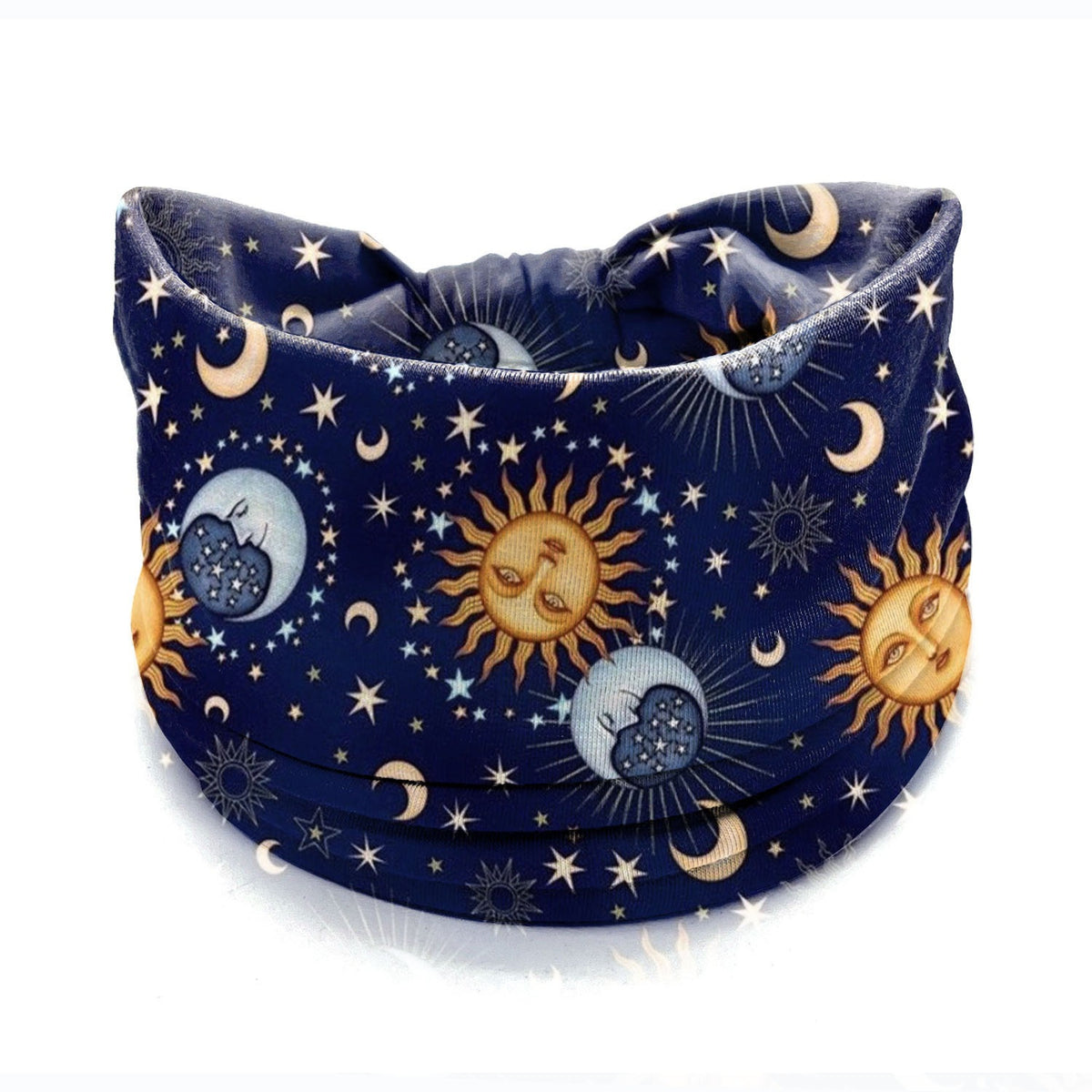 ✨ Boho Wide Headband for Women – Celestial & Geometric Prints