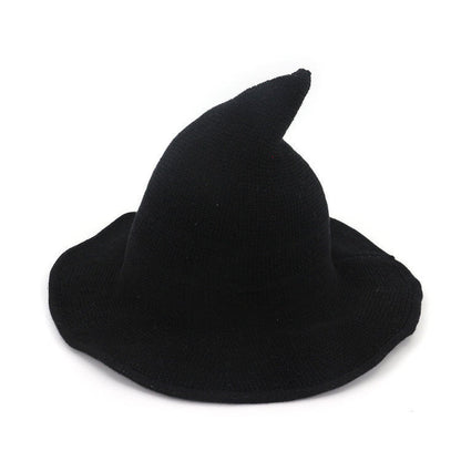 Witch Hat for Women — Soft Knit Halloween & Fall Style Hat, 13 Colors