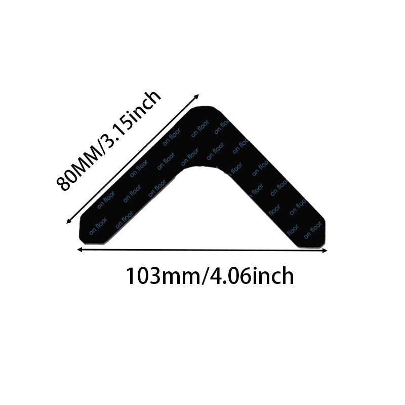 L Shaped Non Slip Rug Grippers Anti Curling Carpet Corner Stickers