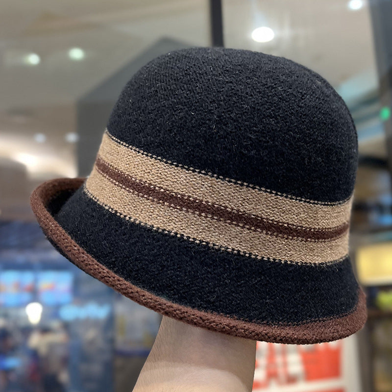 Women's Foldable Striped Cloche Bucket Hat — 8 Colors