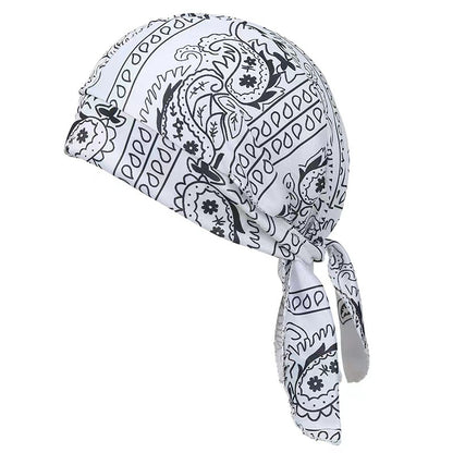 Paisley Biker Do Rag Head Wrap – Tie-Back Bandana Cap for Riding & Everyday Wear