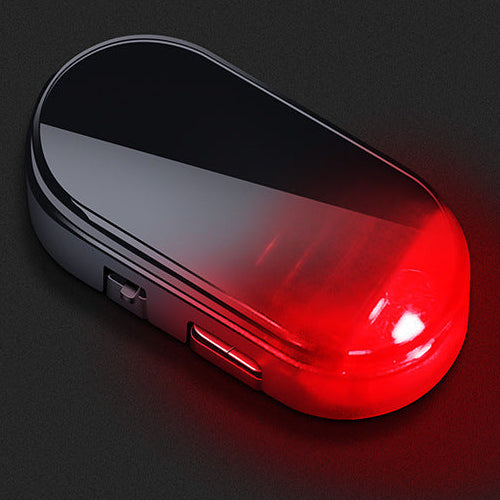 🚗 Solar Car Security Warning Light – Auto Flashing LED, No Wiring