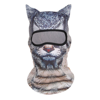 Animal Print Mesh Balaclava | Lightweight Summer Riding Hood