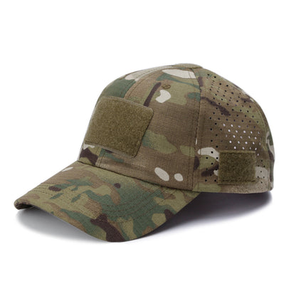 Tactical Baseball Cap with Patch — Breathable Ripstop Hat, Adjustable Fit, Hook & Loop Panels.