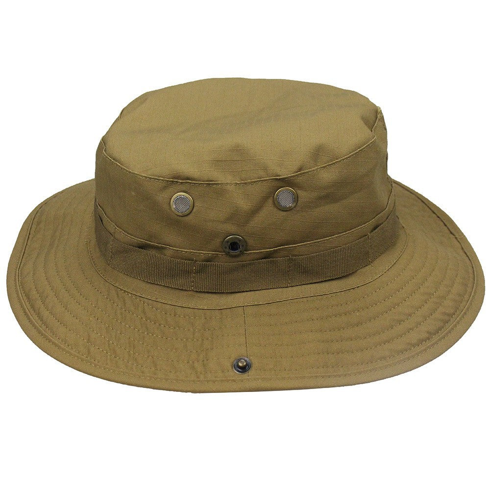Men's Outdoor Boonie Sun Hat — 360° Shade, Ventilation Eyelets, 8 Colors