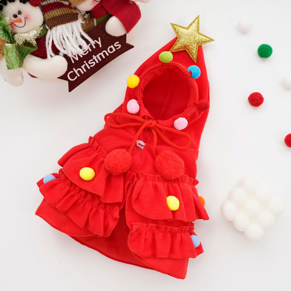🎄 Christmas Tree Dog Costume | Cute Hooded Holiday Pet Outfit
