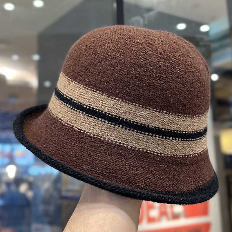 Women's Foldable Striped Cloche Bucket Hat — 8 Colors