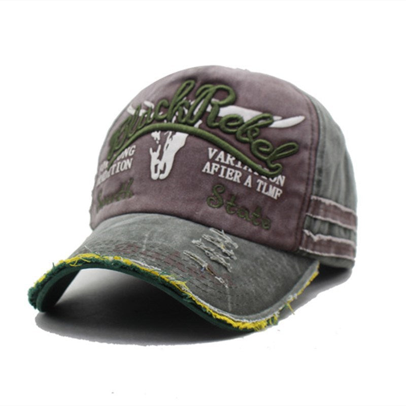 Vintage Distressed Baseball Cap | Washed Embroidered Dad Hat