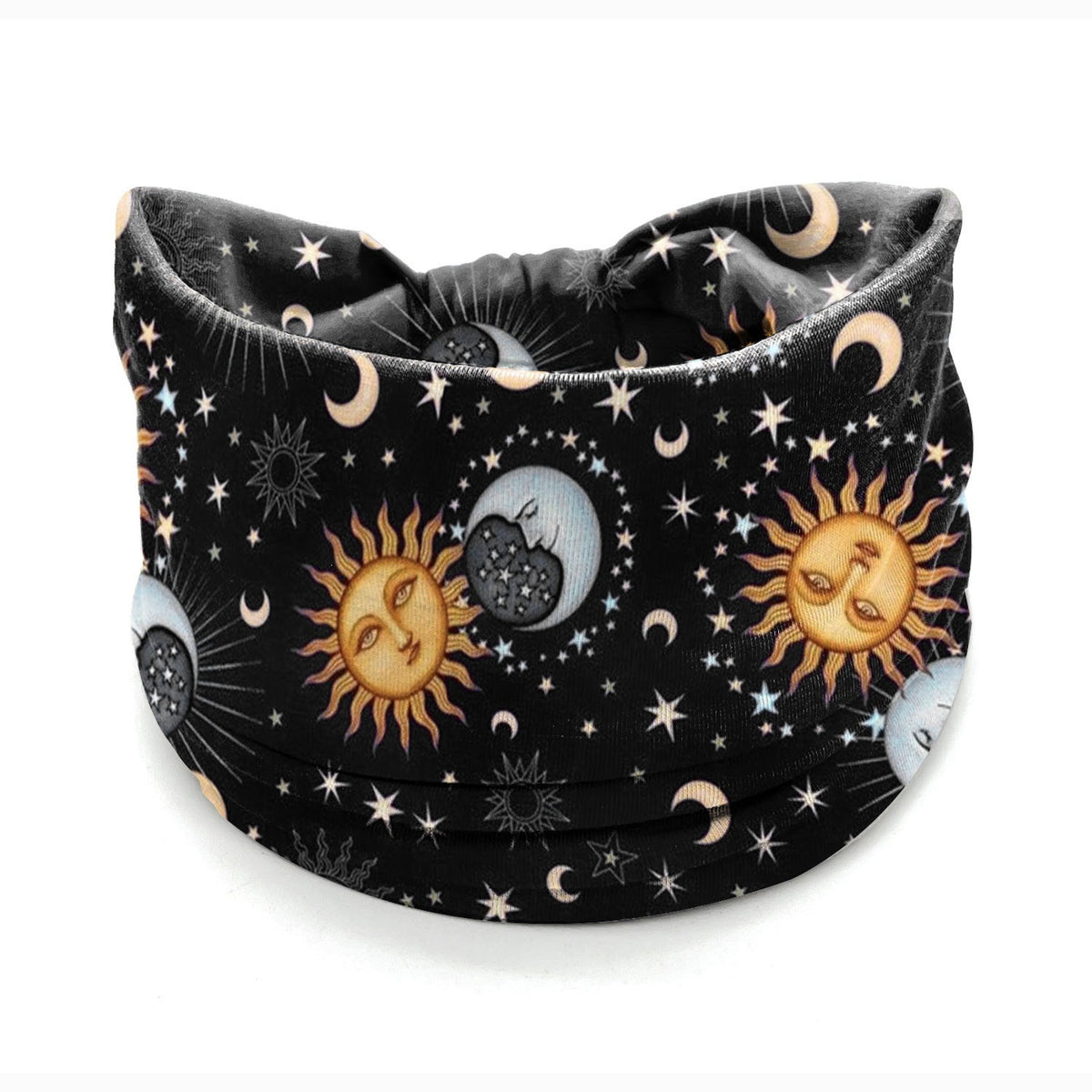 ✨ Boho Wide Headband for Women – Celestial & Geometric Prints