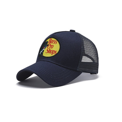 Embroidered Trucker Hat Mesh Back Baseball Cap Adjustable Outdoor Fishing Trucker Cap for Men Women