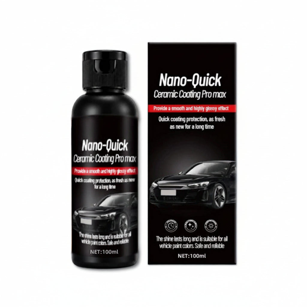 Nano-Quick Ceramic Coating Pro Max, Long Lasting Auto Paint Sealant, Ultra Gloss Shine Car Protective Coating for All Vehicle Colors