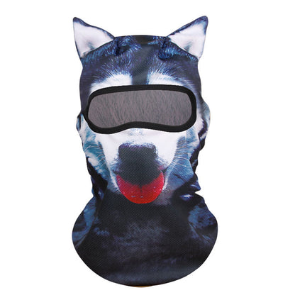 Animal Print Mesh Balaclava | Lightweight Summer Riding Hood