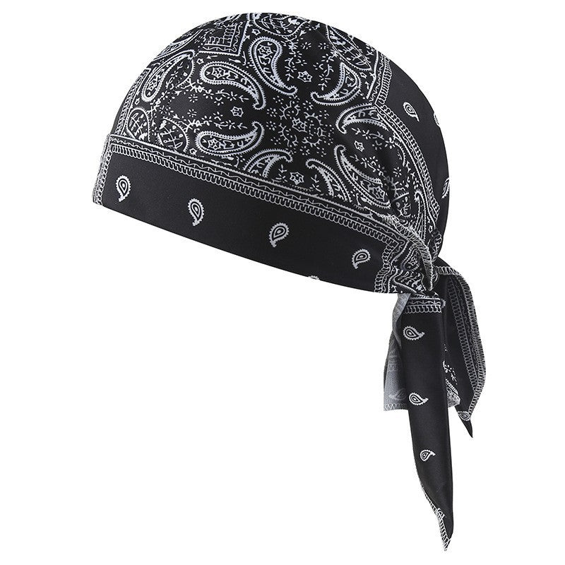 Paisley Biker Do Rag Head Wrap – Tie-Back Bandana Cap for Riding & Everyday Wear