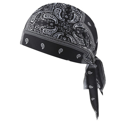 Paisley Biker Do Rag Head Wrap – Tie-Back Bandana Cap for Riding & Everyday Wear
