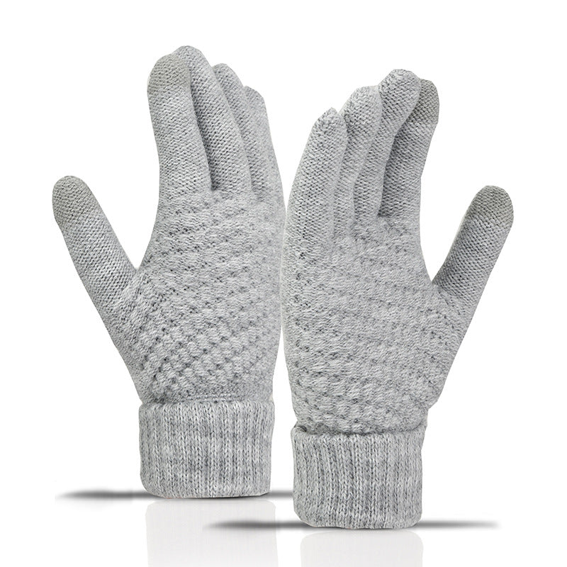 ❄️ Cozy Knit Touchscreen Gloves – Soft-Lined Winter Gloves for Men & Women