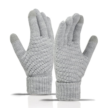 ❄️ Cozy Knit Touchscreen Gloves – Soft-Lined Winter Gloves for Men & Women