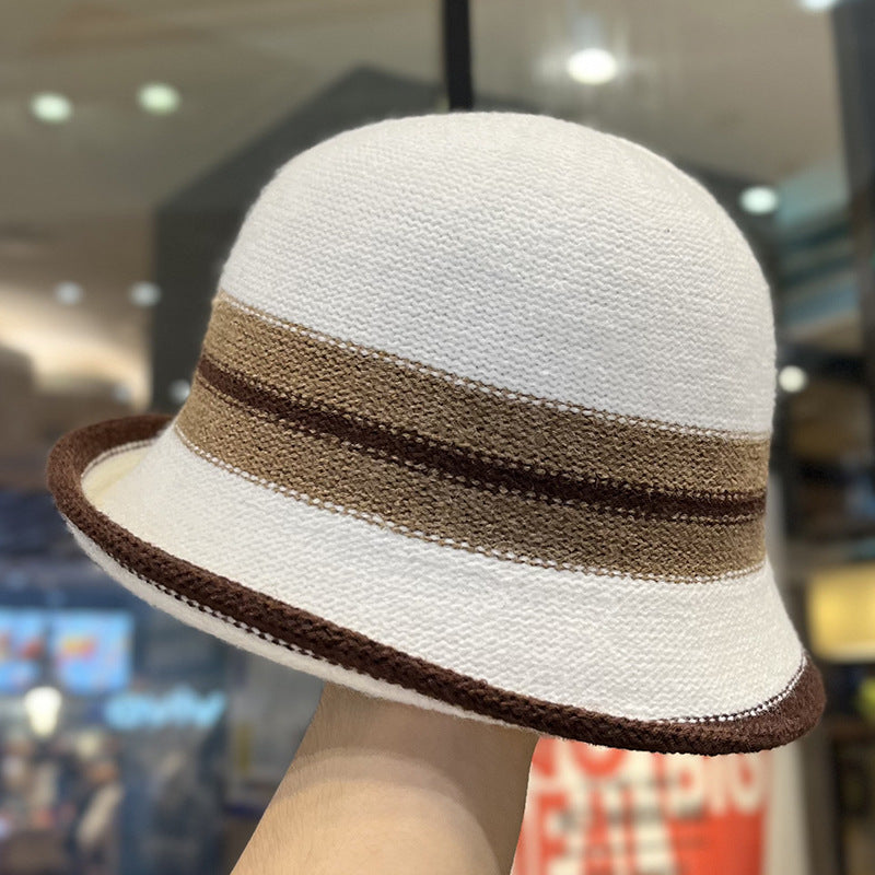 Women's Foldable Striped Cloche Bucket Hat — 8 Colors