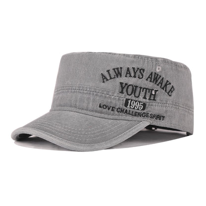 Always Awake Youth 1995 Washed Military Cap — Adjustable, Unisex, 7 Colors