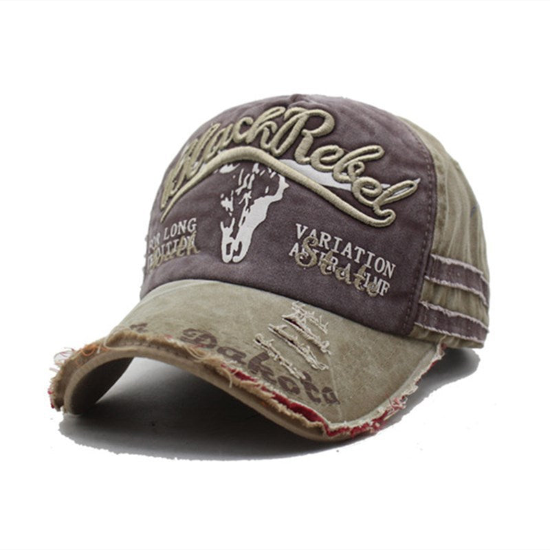 Vintage Distressed Baseball Cap | Washed Embroidered Dad Hat