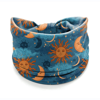 ✨ Boho Wide Headband for Women – Celestial & Geometric Prints