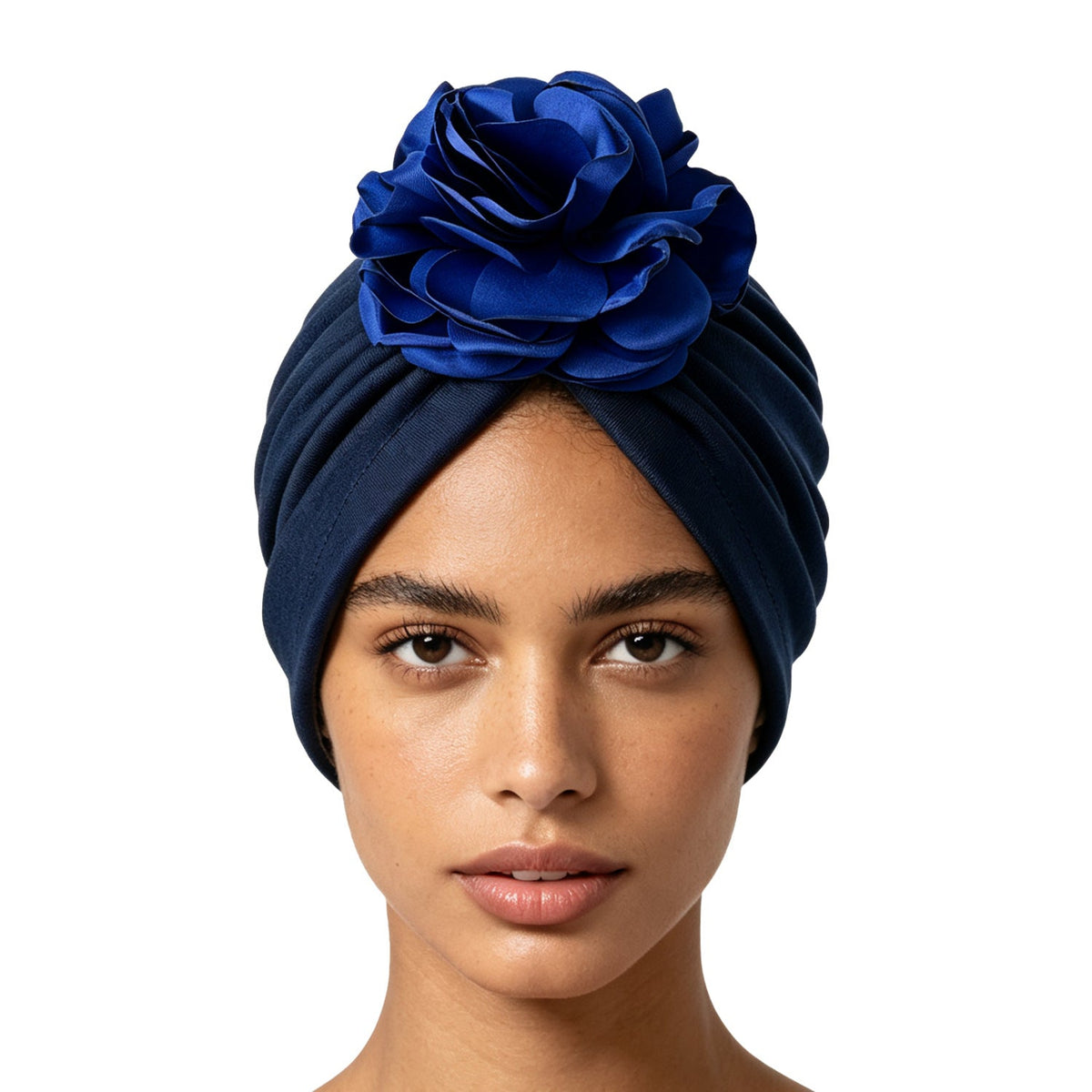 🌸 Women's 3D Flower Turban Hat | Pre-Tied Head Wrap