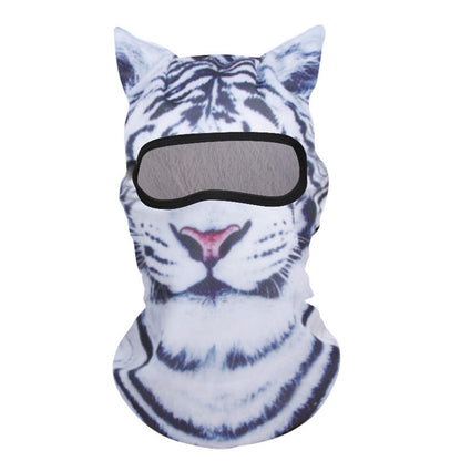 Animal Print Mesh Balaclava | Lightweight Summer Riding Hood