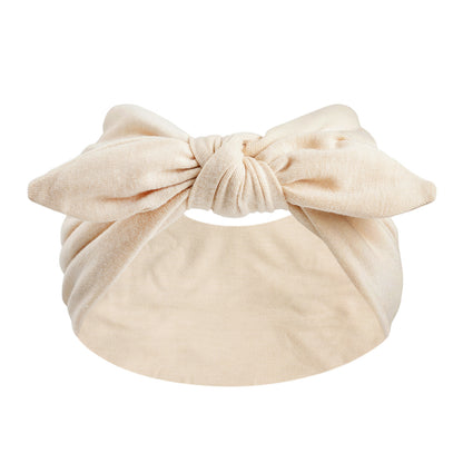 Women's Wide Bunny Bow Headband | Soft Stretch Hair Band