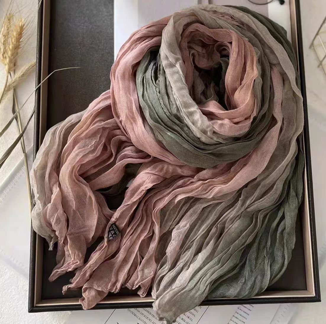dusty pink & sage