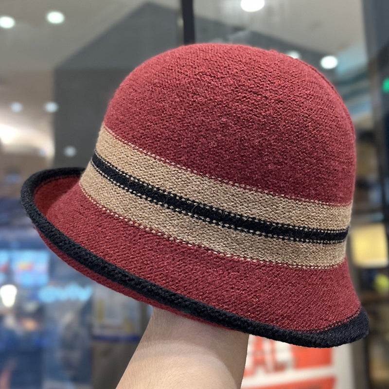 Women's Foldable Striped Cloche Bucket Hat — 8 Colors