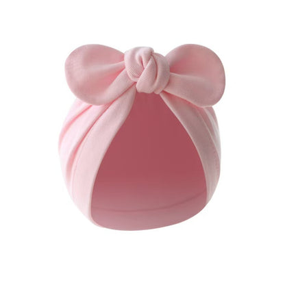 Baby Bow Turban Hat – Soft Cute Infant Beanie
