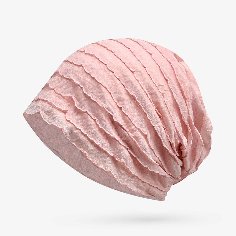 Women's Lightweight Ruffle Turban Hat | Easy Slip-On Style