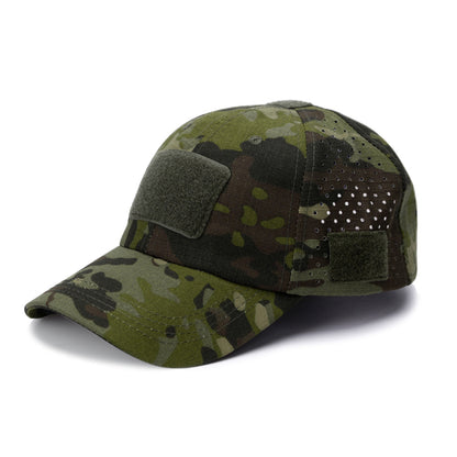 Tactical Baseball Cap with Patch — Breathable Ripstop Hat, Adjustable Fit, Hook & Loop Panels.