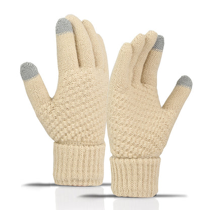 ❄️ Cozy Knit Touchscreen Gloves – Soft-Lined Winter Gloves for Men & Women