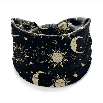 ✨ Boho Wide Headband for Women – Celestial & Geometric Prints