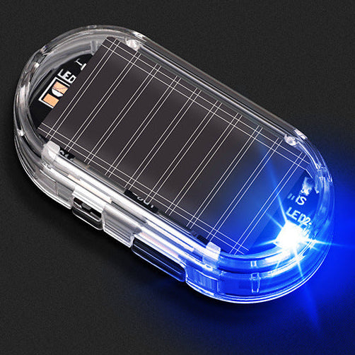 🚗 Solar Car Security Warning Light – Auto Flashing LED, No Wiring