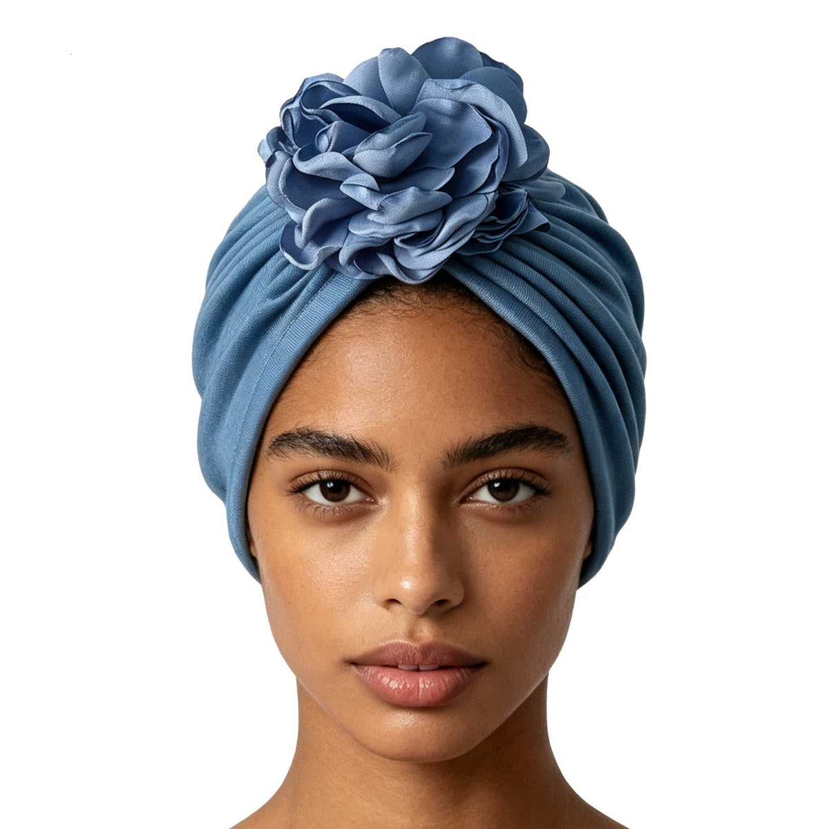 🌸 Women's 3D Flower Turban Hat | Pre-Tied Head Wrap