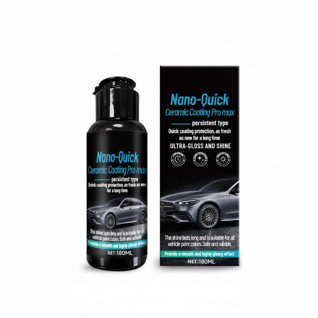 Nano-Quick Ceramic Coating Pro Max, Long Lasting Auto Paint Sealant, Ultra Gloss Shine Car Protective Coating for All Vehicle Colors