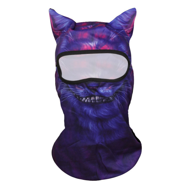 Animal Print Mesh Balaclava | Lightweight Summer Riding Hood