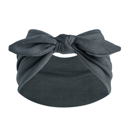 Women's Wide Bunny Bow Headband | Soft Stretch Hair Band