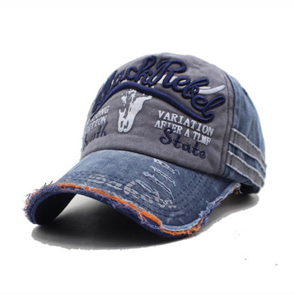 Vintage Distressed Baseball Cap | Washed Embroidered Dad Hat