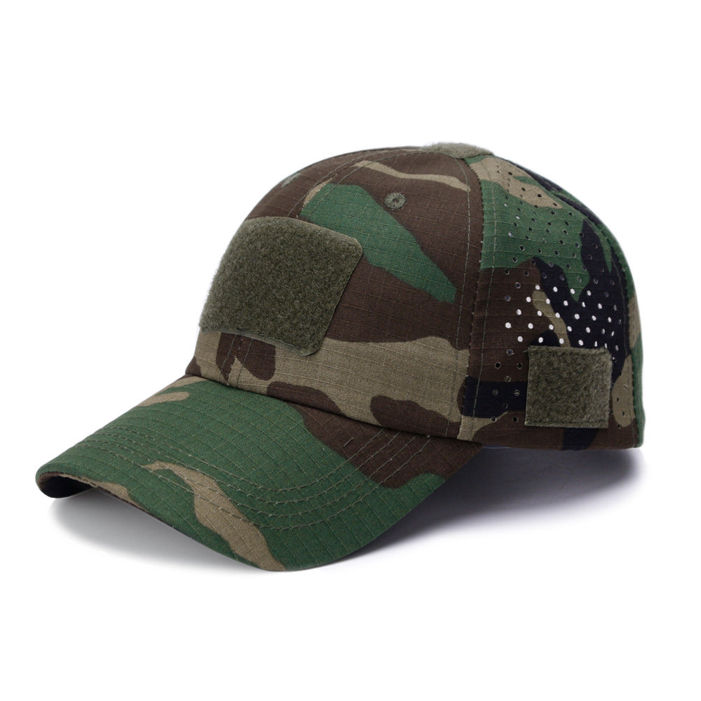 Tactical Baseball Cap with Patch — Breathable Ripstop Hat, Adjustable Fit, Hook & Loop Panels.