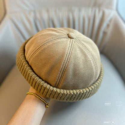 Brimless Docker Cap — Unisex Streetwear Hat with Ribbed Cuff, 6 Colors