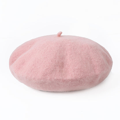 Classic Wool-Look Beret — Soft Texture, 3 Wear Styles, 8 Colors