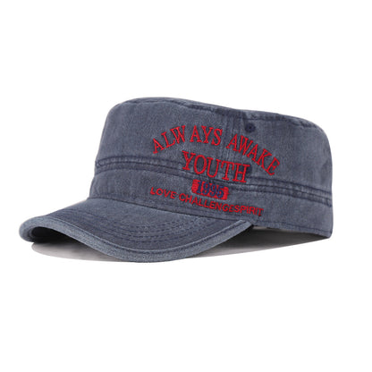 Always Awake Youth 1995 Washed Military Cap — Adjustable, Unisex, 7 Colors